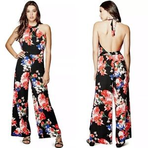 Guess Fiona Floral Jumpsuit Size 0